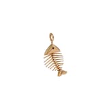Annoushka Fish Bones Charm Pendant In 18ct Yellow Gold With Diamonds