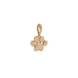 Annoushka Paw Print Charm Pendant In 18ct Yellow Gold With Diamonds