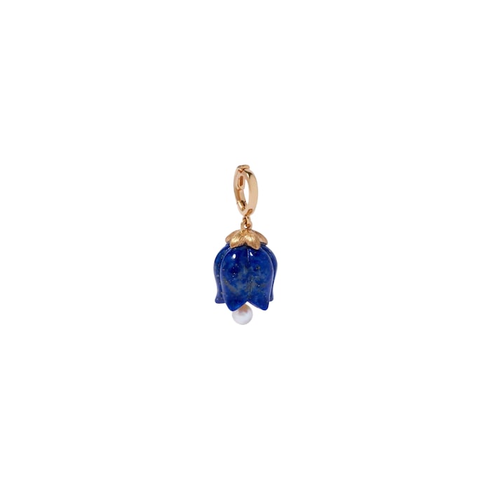 Annoushka Tulips Pendant In 18ct Yellow Gold With Lapis Lazuli And Pearl