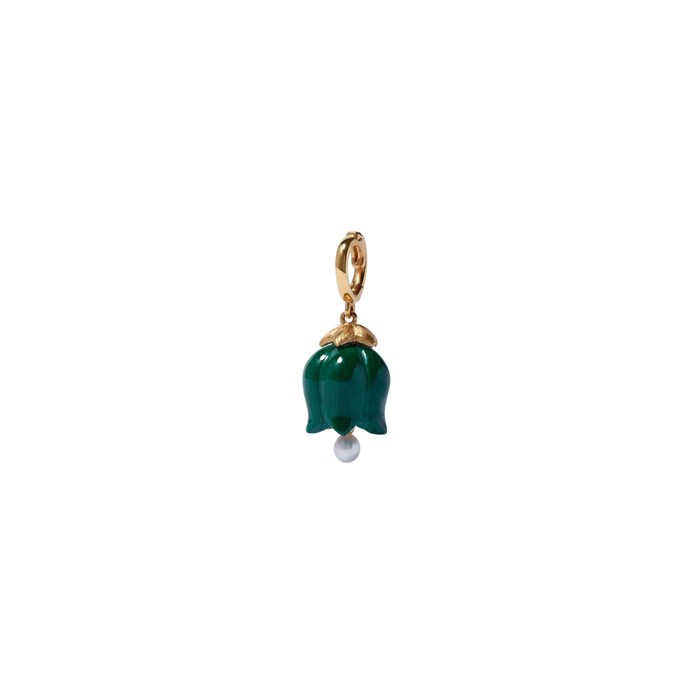 Annoushka Tulips Pendant In 18ct Yellow Gold With Malachite And Pearl