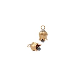 37560212 - Tulips Earring Drops In 18ct Yellow Gold With Briolette Spinel