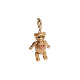 Annoushka Mythology Teddy Bear Locket Charm Pendant In 18ct Yellow Gold With Diamonds & Ruby