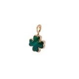 Annoushka Mythology Clover Locket Charm Pendant In 18ct Yellow Gold With Malachite & Diamonds