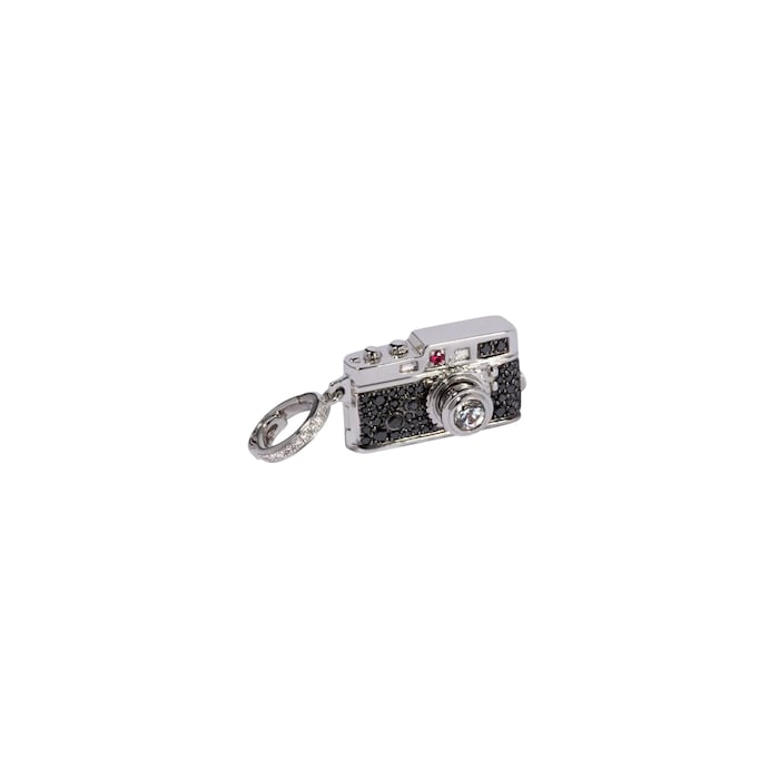Annoushka Mythology Camera Locket Charm Pendant In 18ct White Gold With Diamonds