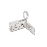 Annoushka Mythology Camera Locket Charm Pendant In 18ct White Gold With Diamonds