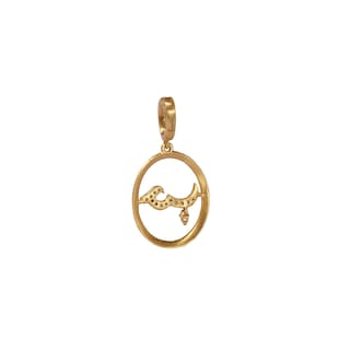 Annoushka Arabic Love Charm Pendant In 18ct Yellow Gold With Diamonds