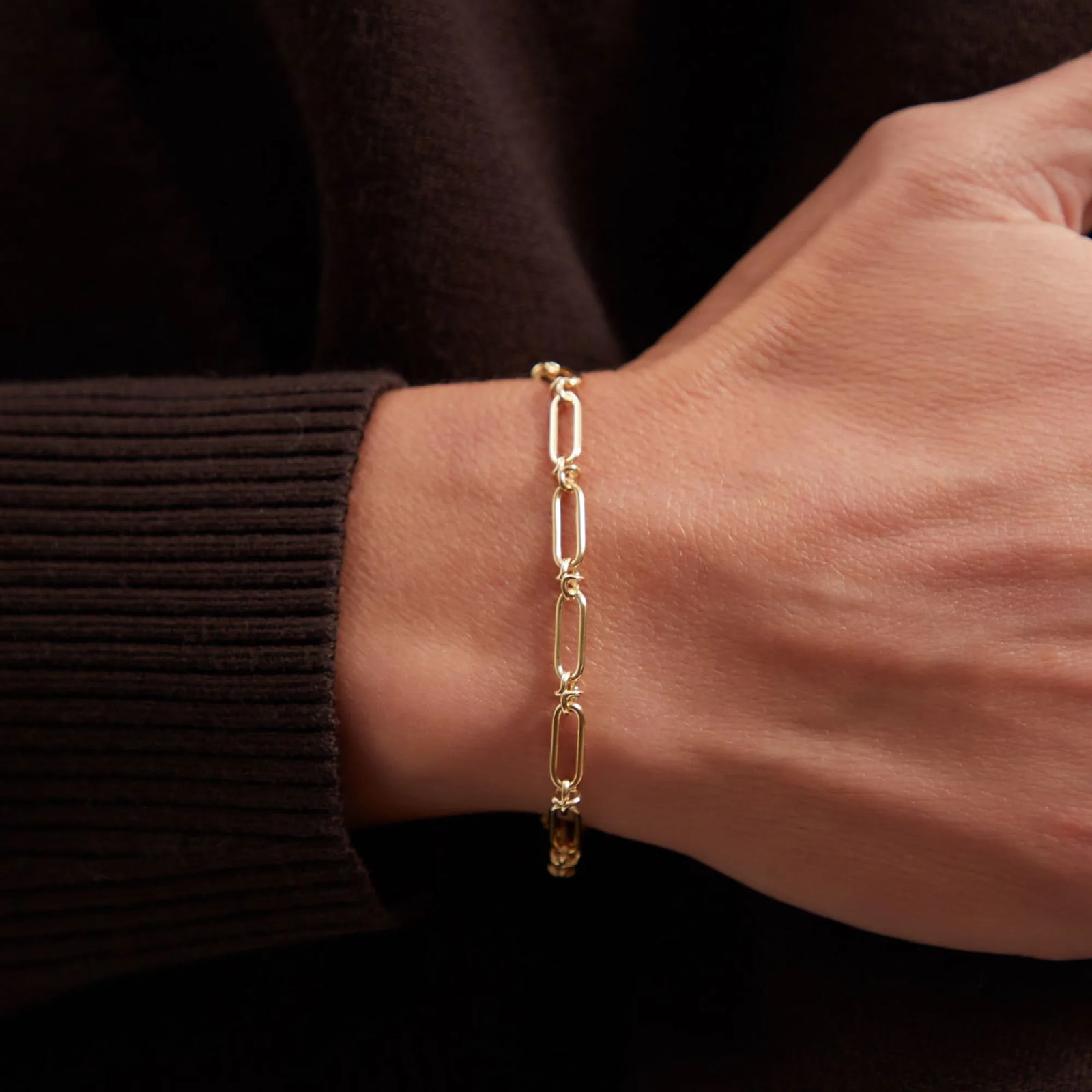 Annoushka Knuckle Classic Chain Bracelet In 14ct Yellow Gold