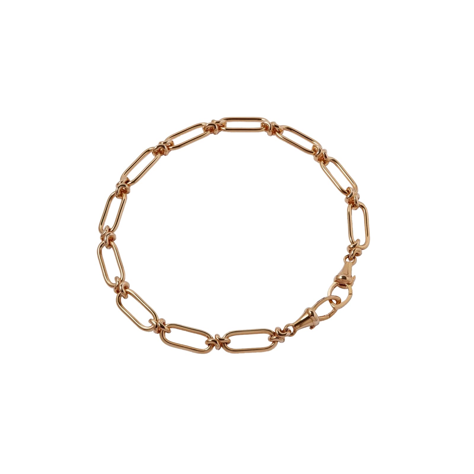 Annoushka Knuckle Bold Chain Bracelet In 14ct Yellow Gold