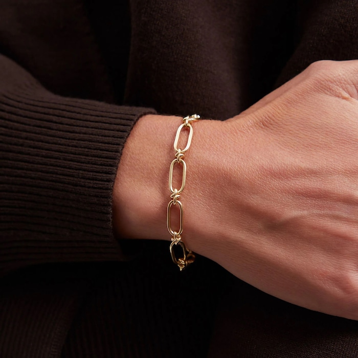 Annoushka Knuckle Bold Chain Bracelet In 14ct Yellow Gold