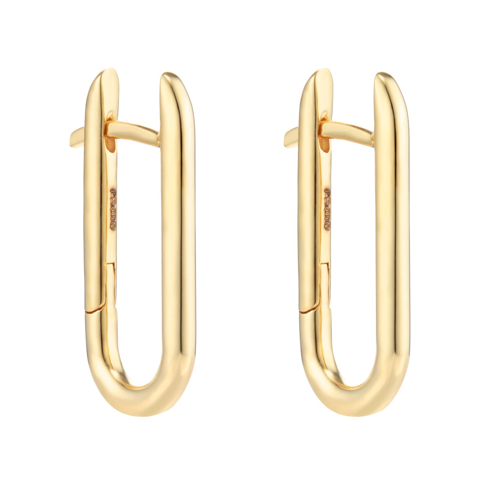Annoushka Knuckle Hoop Earrings In 14ct Yellow Gold Annoushka Knuckle Hoop Earrings In 14ct Yellow Gold