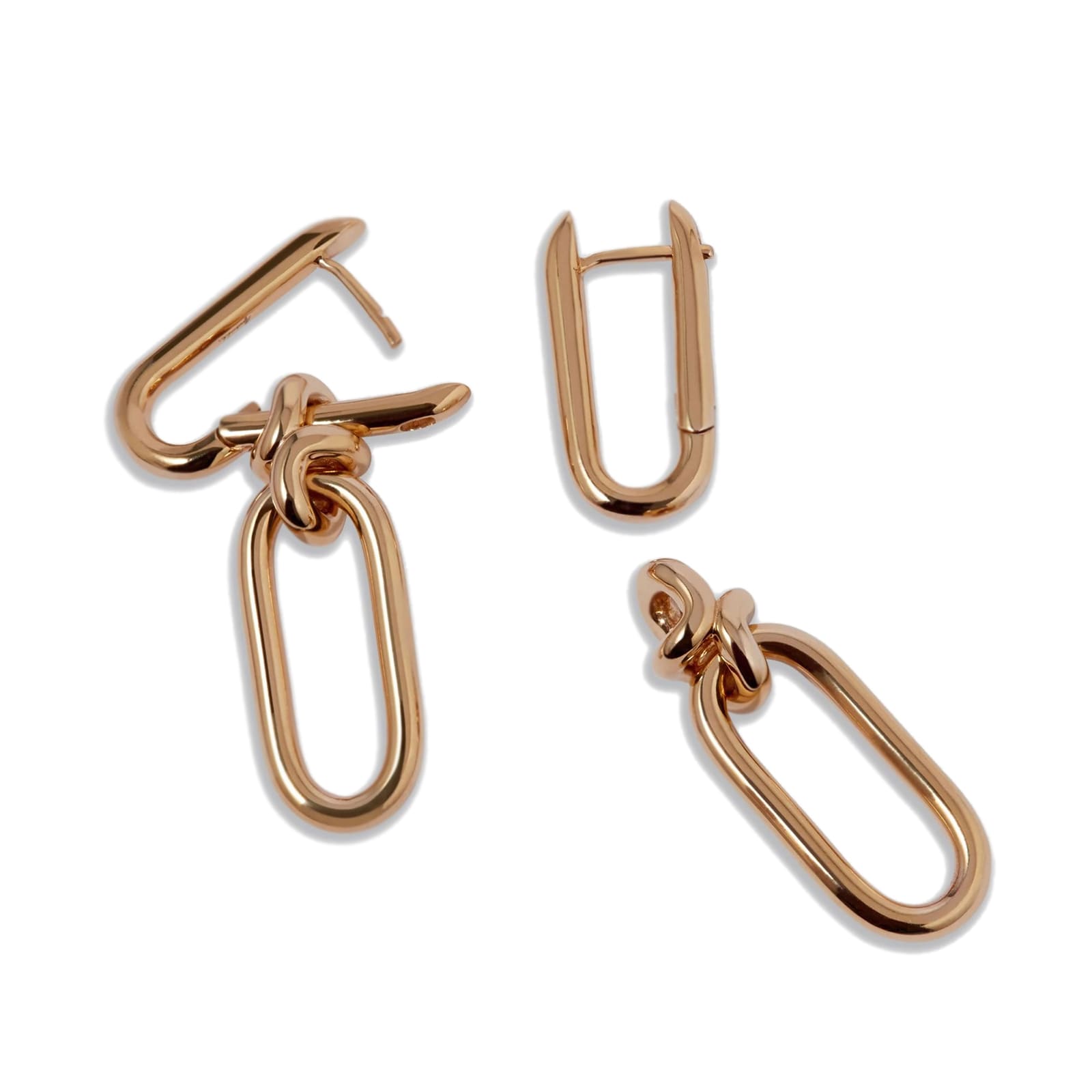 Annoushka Knuckle Double Hoop Earrings In 14ct Yellow Gold Annoushka Knuckle Double Hoop Earrings In 14ct Yellow Gold
