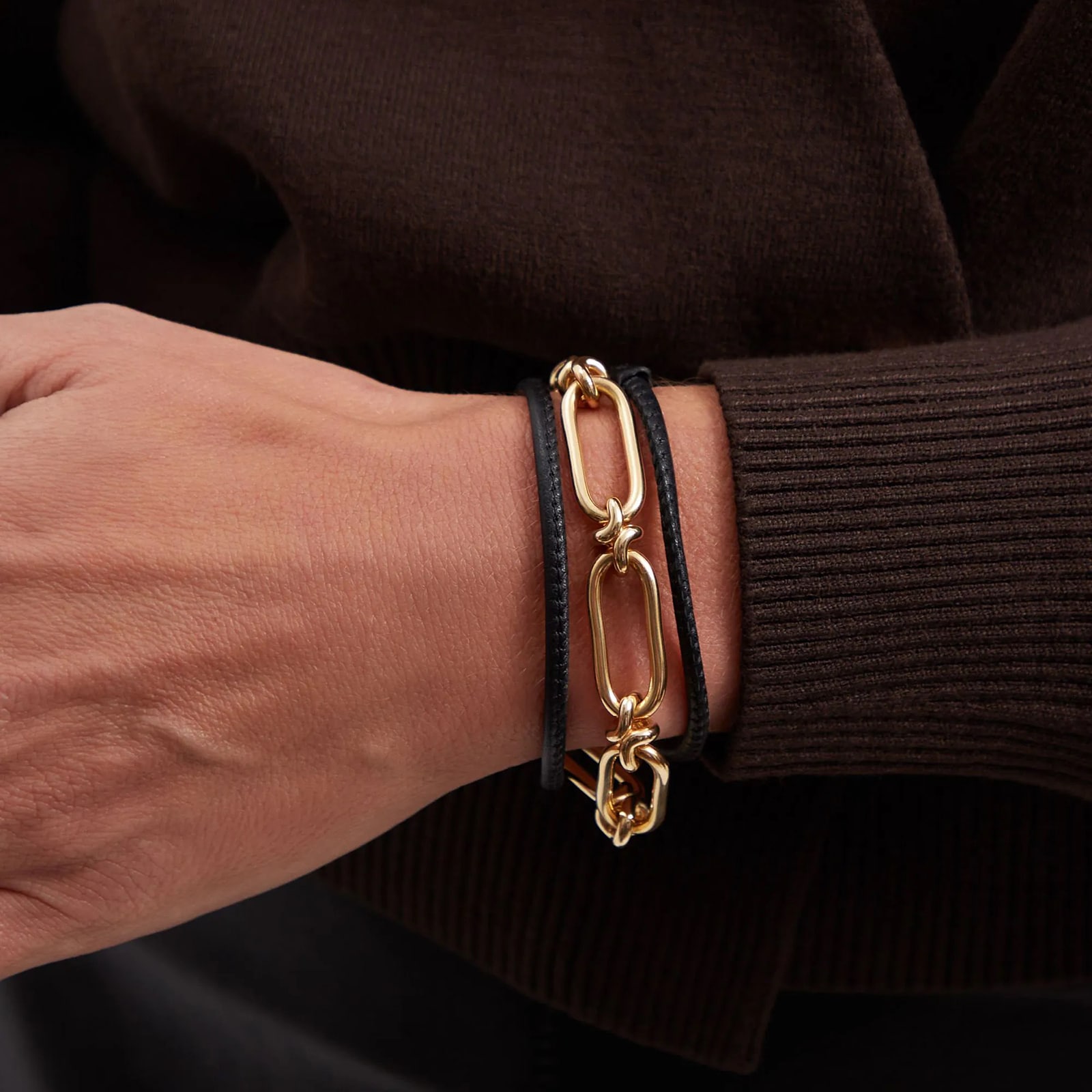 Annoushka Knuckle Heavy Chain Bracelet In 14ct Yellow Gold Annoushka Knuckle Heavy Chain Bracelet In 14ct Yellow Gold