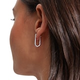 Annoushka Knuckle Hoop Earrings In 14ct White Gold