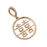 Annoushka Double Happiness Charm Pendant In 18ct Yellow Gold With Diamonds