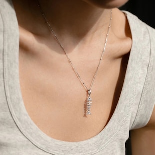 Annoushka Fish Bones Charm Pendant In 18ct White Gold With Diamonds