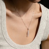 Annoushka Fish Bones Charm Pendant In 18ct White Gold With Diamonds