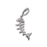 Annoushka Fish Bones Charm Pendant In 18ct White Gold With Diamonds