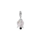 Annoushka Tulips Charm Pendant In 18ct White Gold With Diamonds and Briolette Spinel