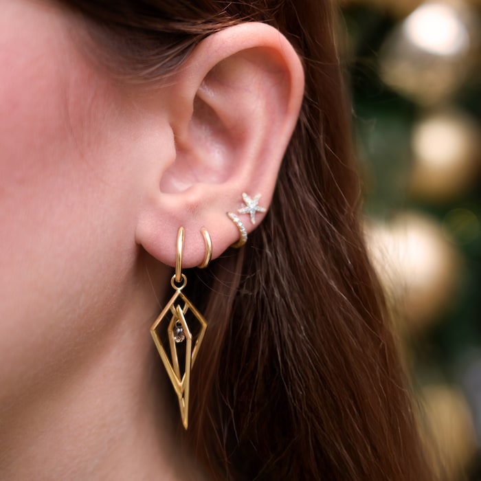 Annoushka Six Hoop Earrings In 14ct Yellow Gold