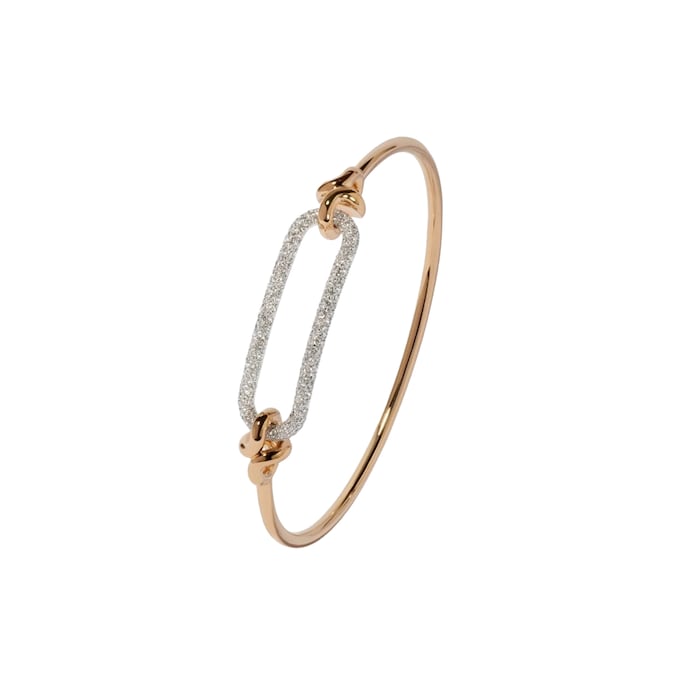 Annoushka Knuckle Dust Bangle In 18ct Yellow Gold With Diamonds