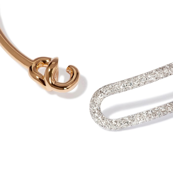 Annoushka Knuckle Dust Bangle In 18ct Yellow Gold With Diamonds