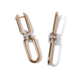 Annoushka Knuckle Dust Double Hoop Earrings In 18ct Yellow Gold With Diamonds