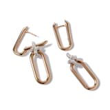 Annoushka Knuckle Dust Double Hoop Earrings In 18ct Yellow Gold With Diamonds