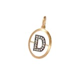 Annoushka Initials D Pendant In 18ct Yellow Gold With Diamonds