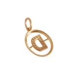 Annoushka Initials D Pendant In 18ct Yellow Gold With Diamonds