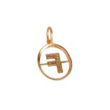 Annoushka Initials F Pendant In 18ct Yellow Gold With Diamonds