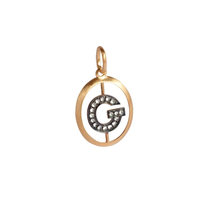 Annoushka Initials G Pendant In 18ct Yellow Gold With Diamonds