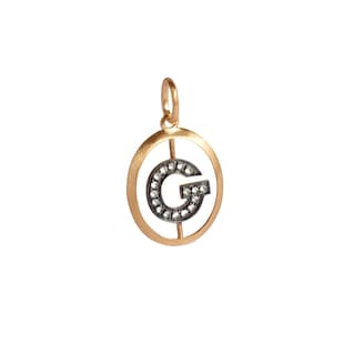 Annoushka Initials G Pendant In 18ct Yellow Gold With Diamonds