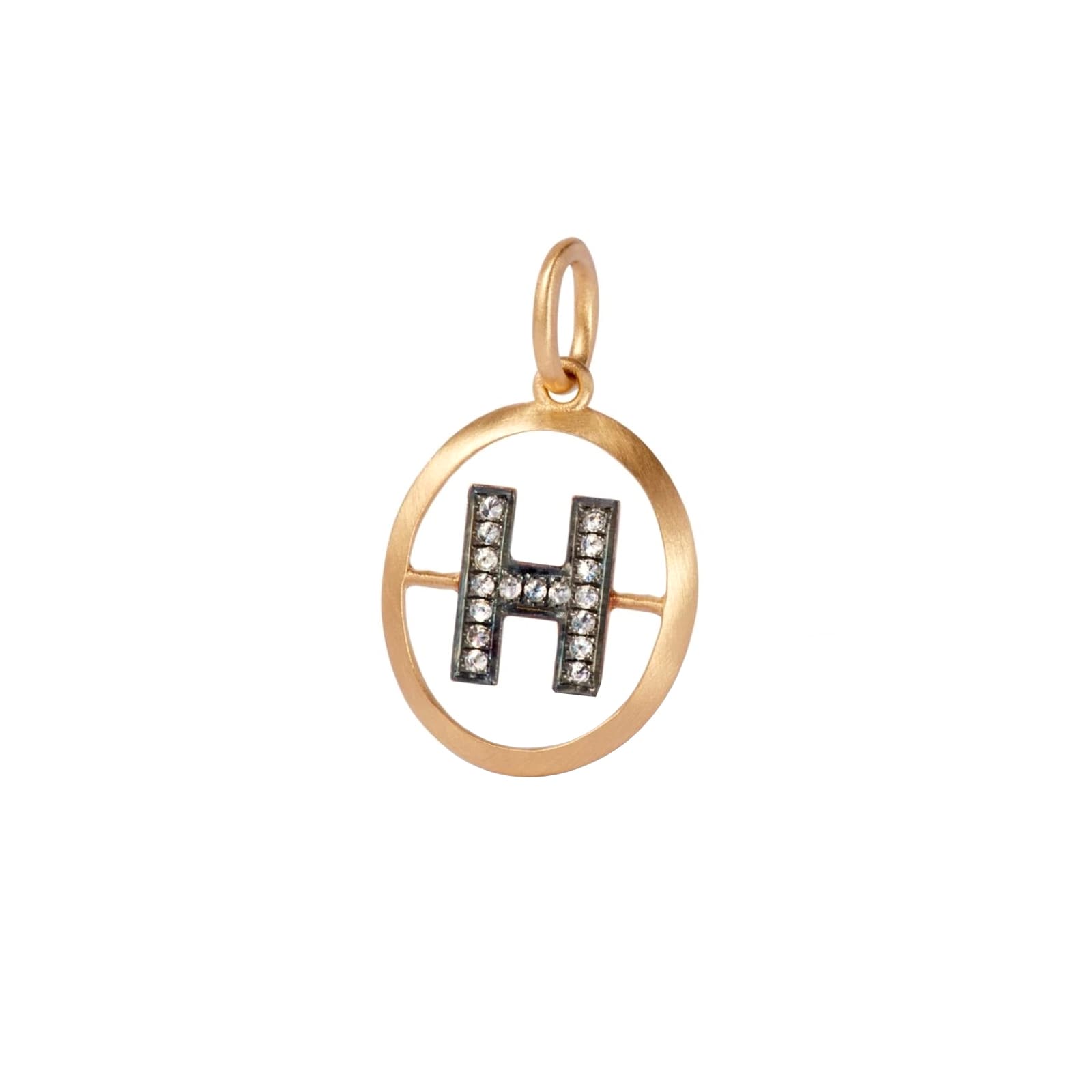 Annoushka Initials H Pendant In 18ct Yellow Gold With Diamonds Annoushka Initials H Pendant In 18ct Yellow Gold With Diamonds
