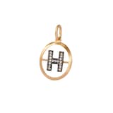 Annoushka Initials H Pendant In 18ct Yellow Gold With Diamonds