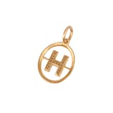 Annoushka Initials H Pendant In 18ct Yellow Gold With Diamonds