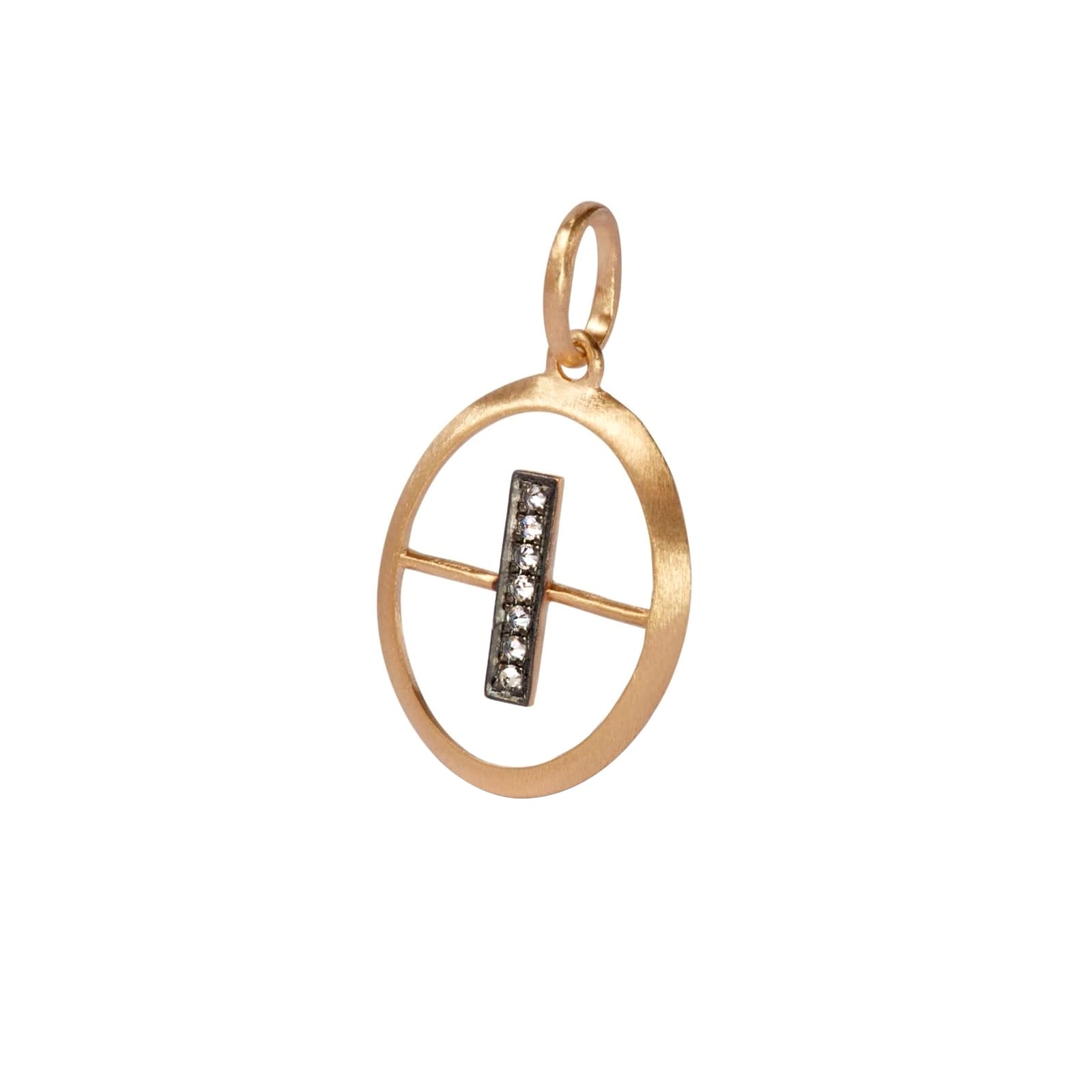 Annoushka Initials I Pendant In 18ct Yellow Gold With Diamonds