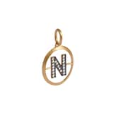 Annoushka Initials N Pendant In 18ct Yellow Gold With Diamonds