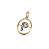 Annoushka Initials P Pendant In 18ct Yellow Gold With Diamonds