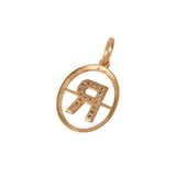 Annoushka Initials R Pendant In 18ct Yellow Gold With Diamonds