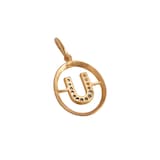 Annoushka Initials U Pendant In 18ct Yellow Gold With Diamonds