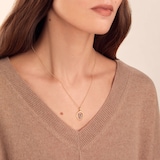 Annoushka Initials V Pendant In 18ct Yellow Gold With Diamonds