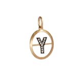 Annoushka Initials Y Pendant In 18ct Yellow Gold With Diamonds