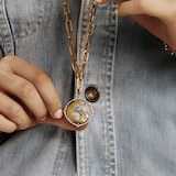 Annoushka Mythology Spinning Globe Pendant In 18ct Yellow Gold With Diamonds