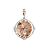 Annoushka Mythology Spinning Compass Pendant In 18ct Yellow Gold With Pearl, Quartz And Diamonds