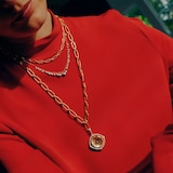 Annoushka Mythology Spinning Compass Pendant In 18ct Yellow Gold With Pearl, Quartz And Diamonds