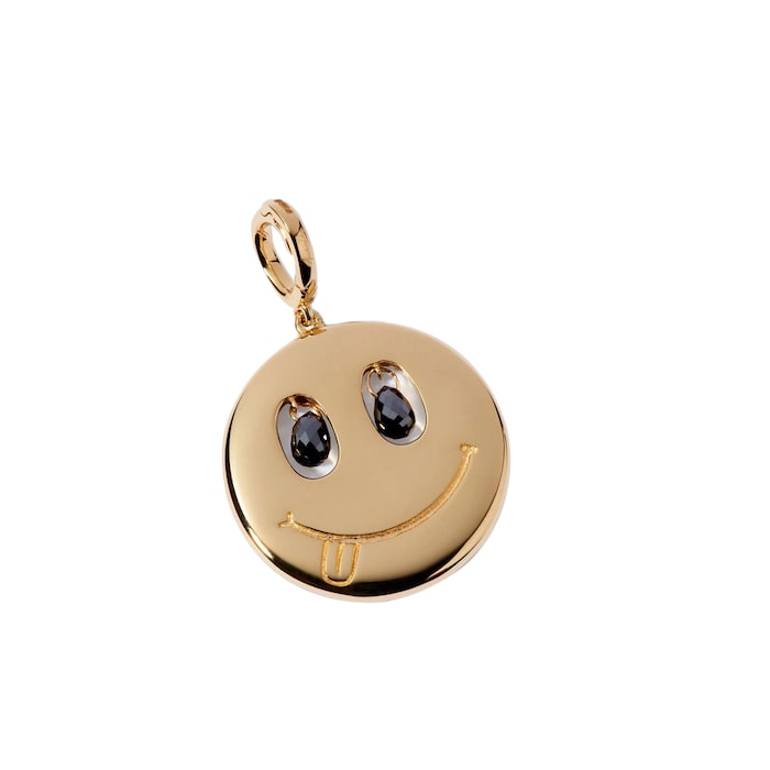 Annoushka Happy Charm Pendant In 18ct Yellow Gold With Sapphire, Diamond And Briolette Spinel