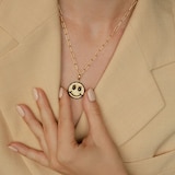 Annoushka Happy Charm Pendant In 18ct Yellow Gold With Sapphire, Diamond And Briolette Spinel