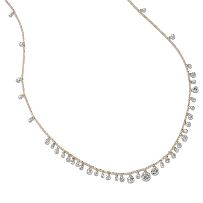 Annoushka Whoopsie Daisy Necklace In 18ct Yellow & White Gold With Diamonds