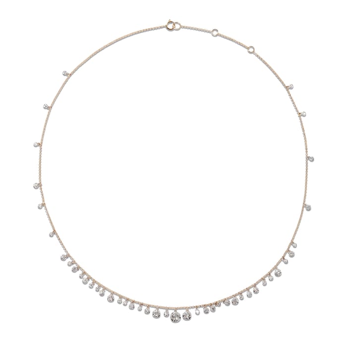Annoushka Whoopsie Daisy Necklace In 18ct Yellow & White Gold With Diamonds
