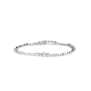 Annoushka Whoopsie Daisy Tennis Bracelet In 18ct White Gold With Diamonds